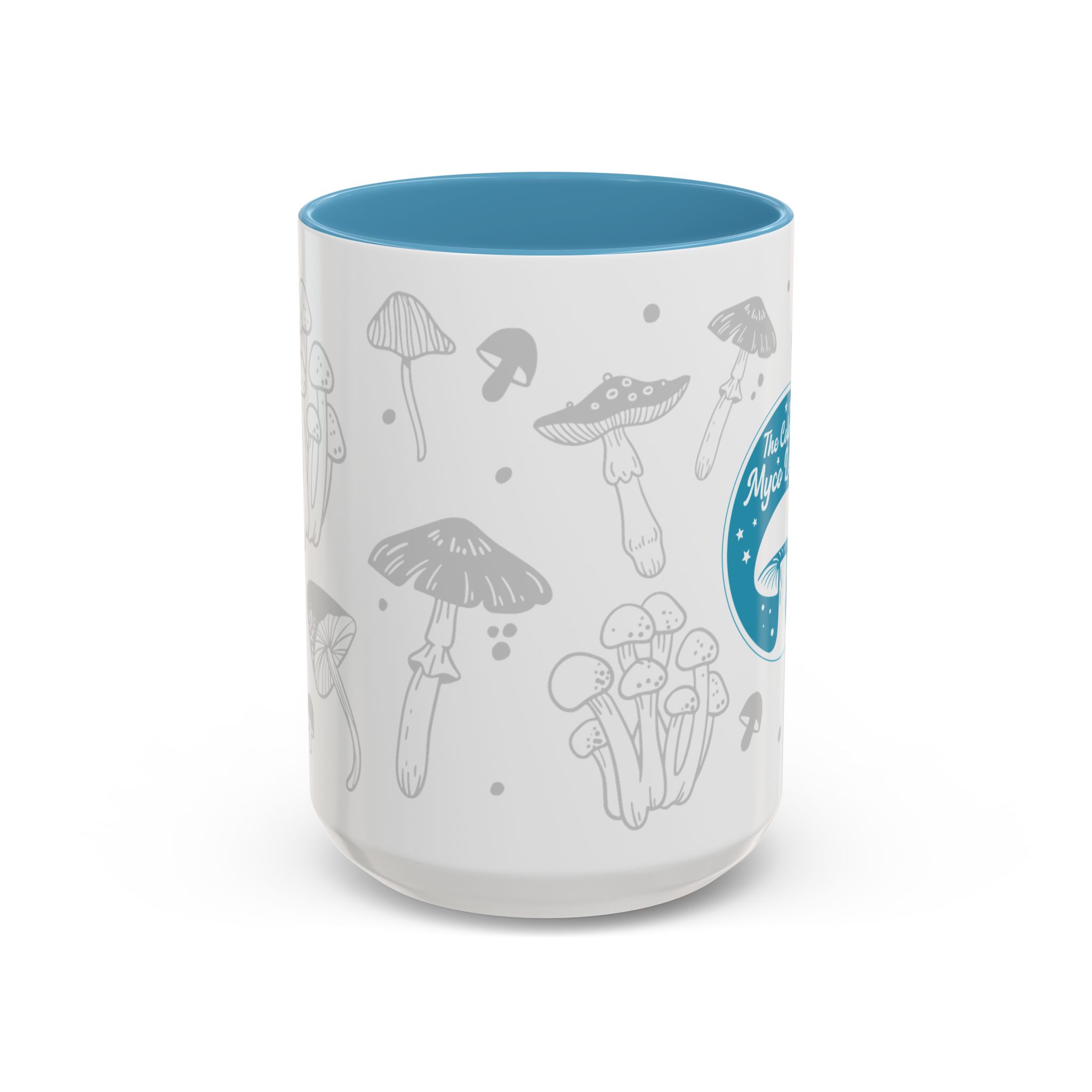 Light Blue Accent Colorado Myco League Mushroom Mug - Image 5