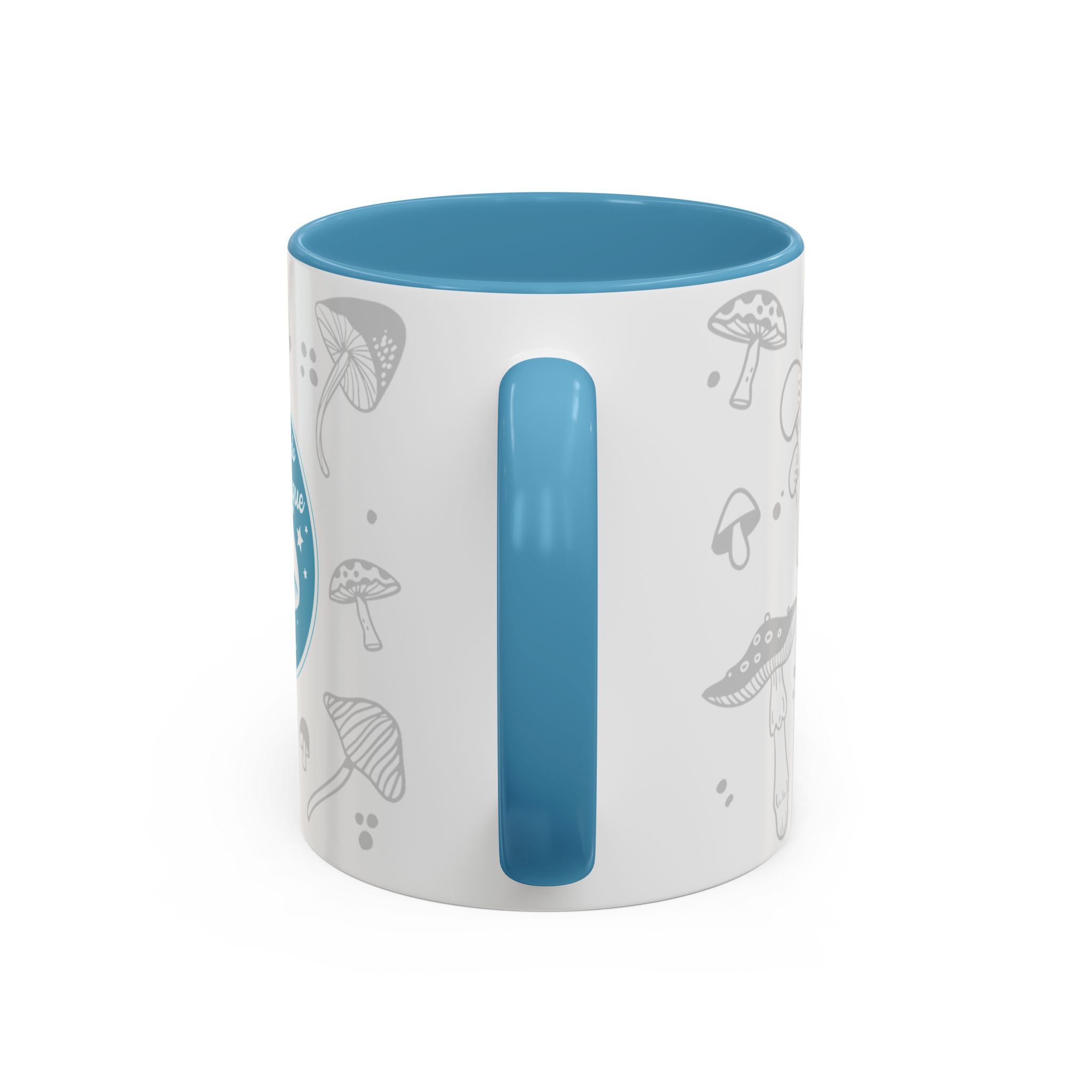 Light Blue Accent Colorado Myco League Mushroom Mug - Image 4