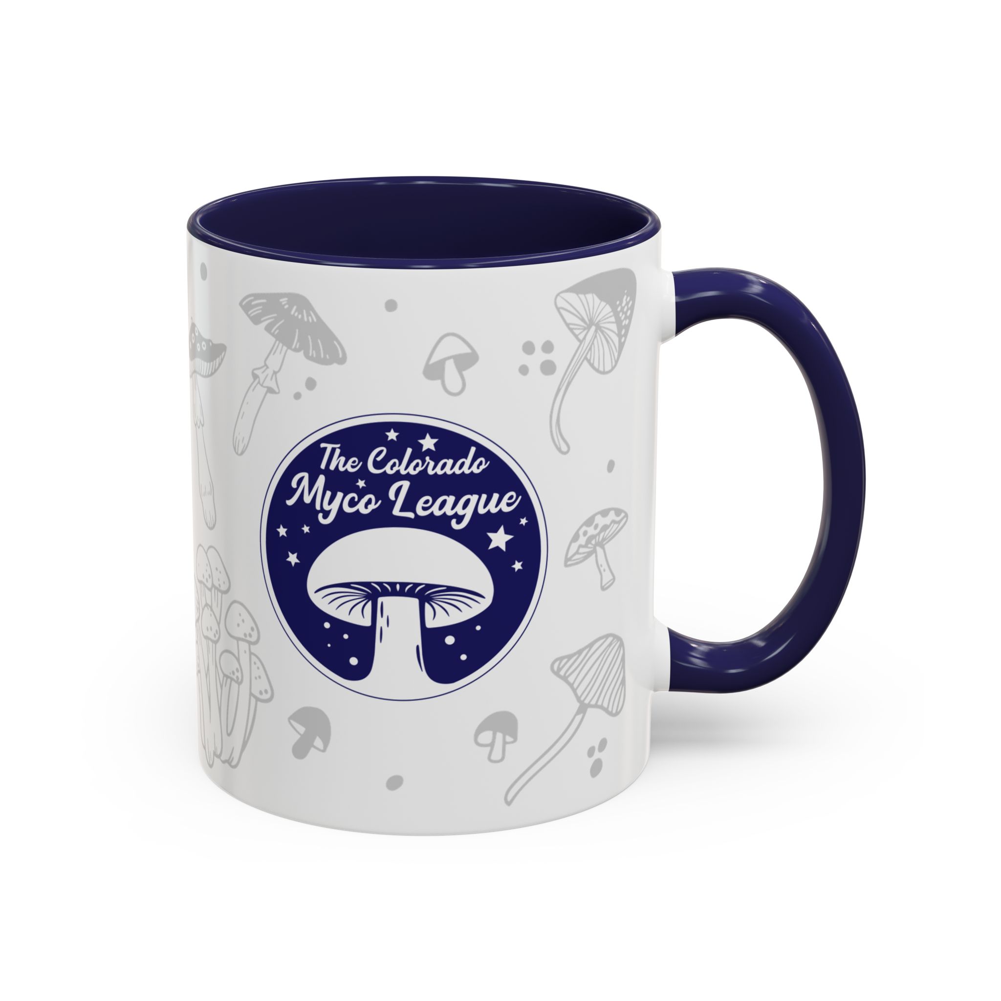 Navy Accent Colorado Myco League Mushroom Mug