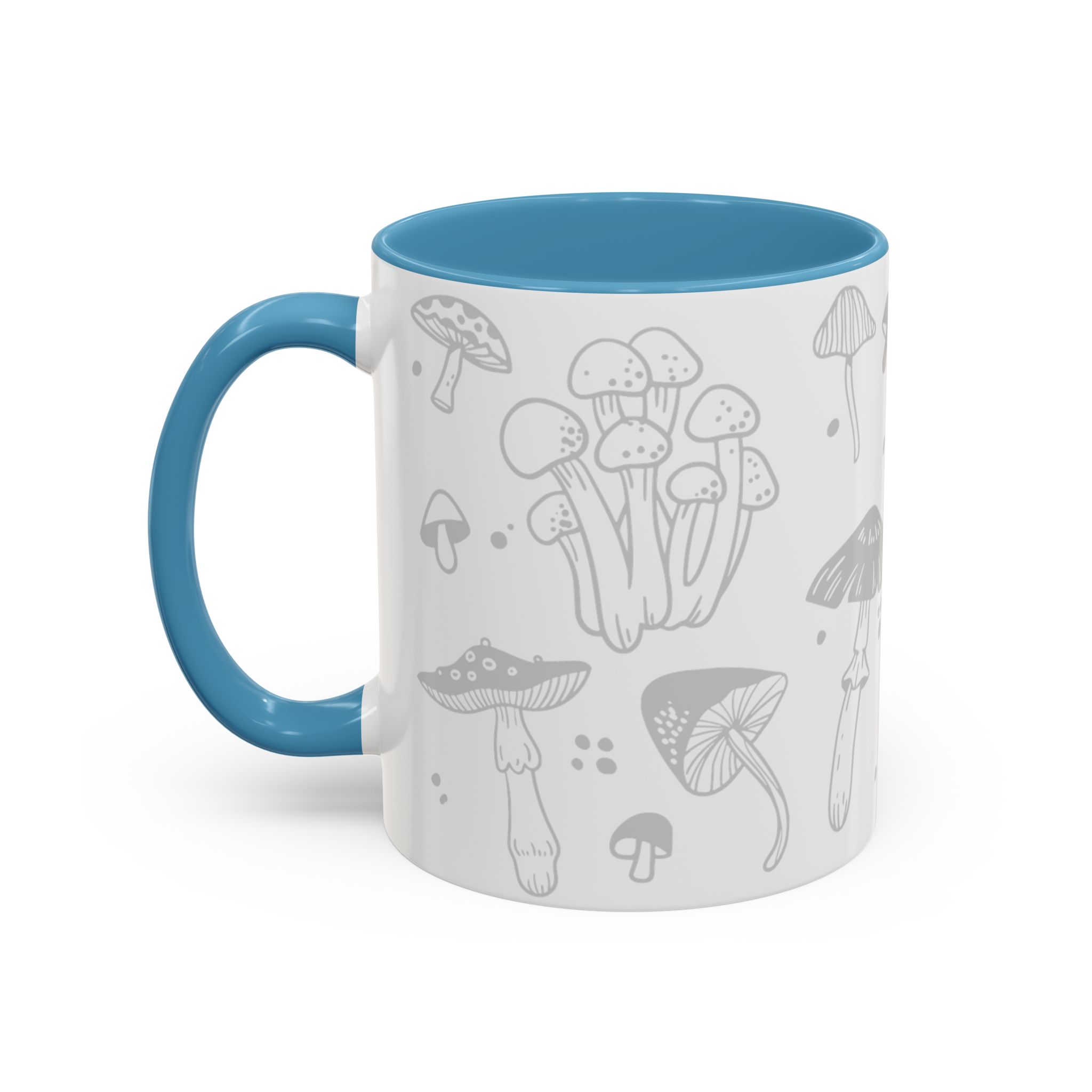 Light Blue Accent Colorado Myco League Mushroom Mug - Image 3